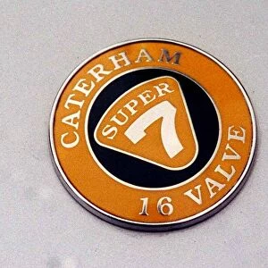 Caterham sports car July 1998 Super 7 16 valve badge