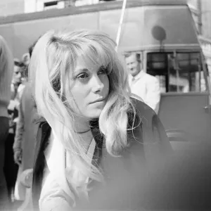 Catherine Deneuve, french actress in UK filming 1965 British psychological horror Catherine Deneuve, french actress in UK filming 1965 British psychological horror