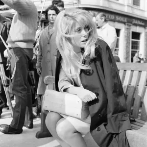 Catherine Deneuve, french actress in UK filming 1965 British psychological horror Catherine Deneuve, french actress in UK filming 1965 British psychological horror