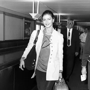 Catherine Zeta Jones Actress leaves Heathrow for Los Angeles