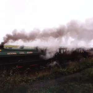 The Causey Rambler makes its way out of the new East Tanfield Railway station on 27th The Causey Rambler makes its way out of the new East Tanfield Railway station on 27th
