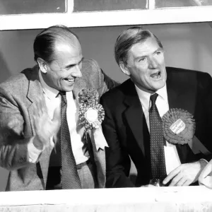Cecil Parkinson Conservative MP and Norman Tebbit at the Tory celebrations Cecil Parkinson Conservative MP and Norman Tebbit at the Tory celebrations