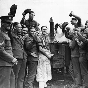 Celebrating the Army chef, at the beginning of World War Two