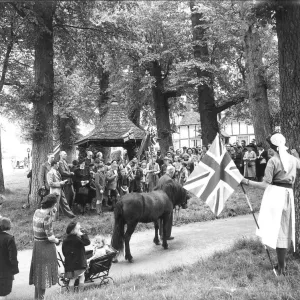 Celebrating VE Day on green of a Buckinghamshire village End of WW2 in Europe