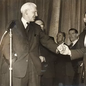 celtic chairman bob kelly shakes the hand of jimmy mcgrory 1965 ROBERT KELLY CELTIC