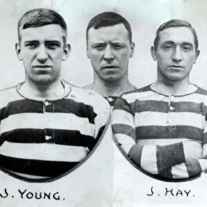 Celtic FC circa 1920 J Young, Loney & J Hay