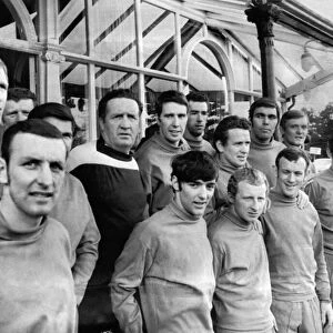 Celtic football team players pictured outside the Cairn Hotel in Harrogate 7th August