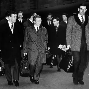 Celtic players at Glasgow Central station April 1966 Celtic players at Glasgow Central station April 1966