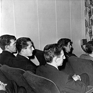 Celtic Players study the opposition. On the eve of the European Cup draw