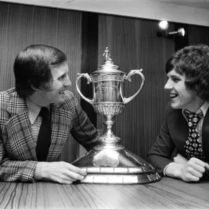 Celtic skipper Billy McNeill (left) and Celtic new signing Ronnie Glavin (right)