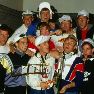 Celtic squad in recording studio making record August 1988 Celtic squad in recording studio making record August 1988