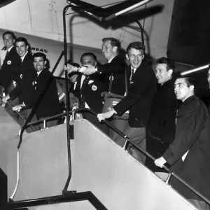 The Celtic team board their plane at Prestwick Airport bound for Argentina to compete in The Celtic team board their plane at Prestwick Airport bound for Argentina to compete in