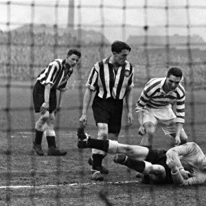 Celtic v St Mirren league match at Celtic Park 1950 - 51 season