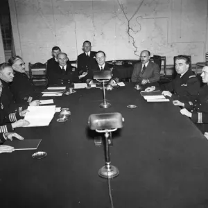 Print of Central Minsewsweeping Clearance Board, London 1945