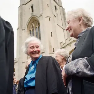 A ceremony to mark the 50th anniversary of the introduction of degrees for women
