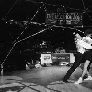 Champion Jane Mytton from Kings Norton dancing at the Dome Nightclub. 20th March 1990