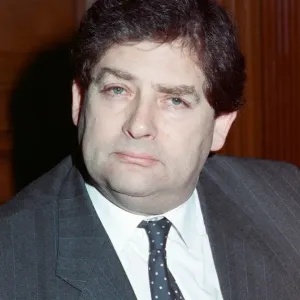 The Chancellor of the Exchequer, Nigel Lawson. 7th March 1989 The Chancellor of the Exchequer, Nigel Lawson. 7th March 1989