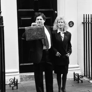 The Chancellor of the Exchequer, Nigel Lawson, and his wife Therese The Chancellor of the Exchequer, Nigel Lawson, and his wife Therese