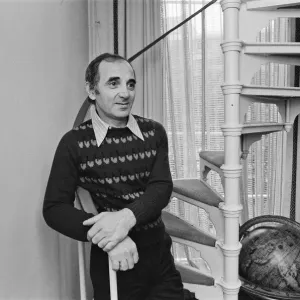 Charles Aznavour, whose record She'was a smash hit in 1974 flew into London Charles Aznavour, whose record She'was a smash hit in 1974 flew into London