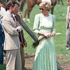 Charles, Prince of Wales and Diana, Princess of Wales visit Hungary. May 1990