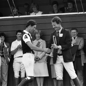 Charles, Prince of Wales playing polo in Auckland, New Zealand Print Charles, Prince of Wales playing polo in Auckland, New Zealand Print