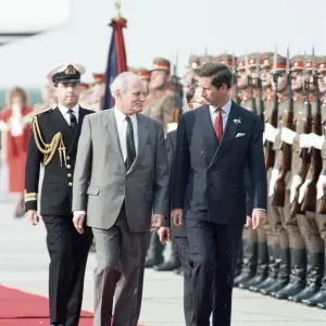 Charles, Prince of Wales with the President of Hungary, Arpad Goncz during his visit to Charles, Prince of Wales with the President of Hungary, Arpad Goncz during his visit to