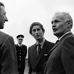 Charles, Prince of Wales visits North Wales. 12th November 1970 Charles, Prince of Wales visits North Wales. 12th November 1970