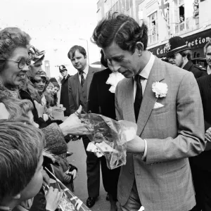 Charles, Prince of Wales visits Rhyl, at the start of a three-day tour of Wales