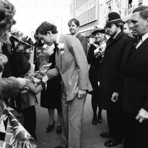 Charles, Prince of Wales visits Rhyl, at the start of a three-day tour of Wales