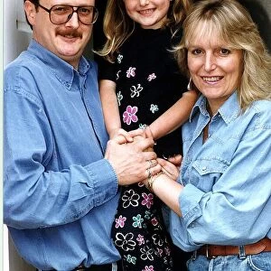 Charlie Lawson Actor with his wife Susie and daughter Laurie at their home in Stratford