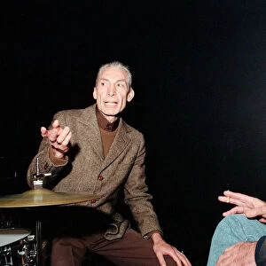 Charlie Watts, The Rolling Stones drummer (left), at Ronnie Scott s