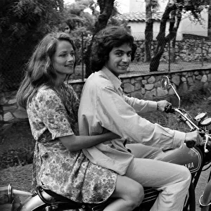 Charlotte Rampling and her boyfriend Jean Michel Jarre, pictured at a villa near St
