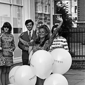 Charlotte Rampling opens the "Jump Ahead"boutique. 15th June 1967