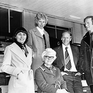 The Charlton Family in 1974. Picture shoes Left - Mrs Bobby Charlton