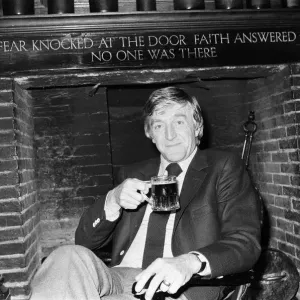 Chat show host Michael Parkinson. 19th April 1983