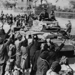1943 Sfax Tank Parade Print 1943 Sfax Tank Parade Print