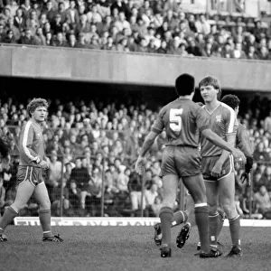 Chelsea 0 v. Wimbledon 4. Division One Football. December 1986 LF21-12-084