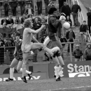 Chelsea 1 v. Cardiff 0. Division 2 football. March 1980 LF01-34-041 Chelsea 1 v. Cardiff 0. Division 2 football. March 1980 LF01-34-041