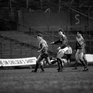 Chelsea 2 v. Leicester 2. Division One Football February 1986 LF18-04-033 Chelsea 2 v. Leicester 2. Division One Football February 1986 LF18-04-033