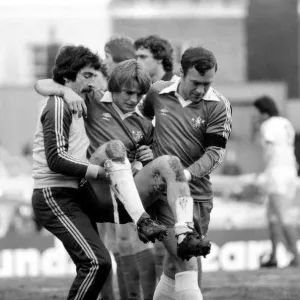 Chelsea 2 contra Shrewsbury Town 4. Fútbol de la División 2. Febrero de 1980 LF