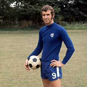 Chelsea footballer Peter Osgood December 1971