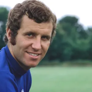 Chelsea footballer Peter Osgood poses during a photocall. July 1971 Chelsea footballer Peter Osgood poses during a photocall. July 1971