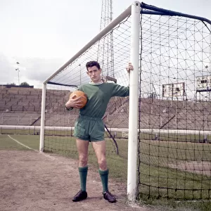 Chelsea goalkeeper Peter Bonetti in training May 1963