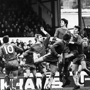 Chelsea v. Liverpool, league match at Stamford Bridge January 1969