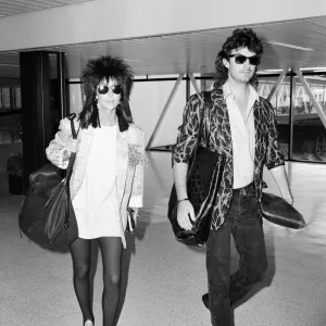 Cher, American actress and singer, Departures, London Heathrow Airport