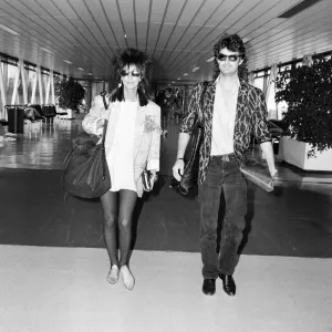 Cher, American actress and singer, Departures, London Heathrow Airport