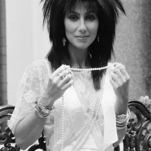 Cher at 1985 London Film Premiere Print Cher at 1985 London Film Premiere Print