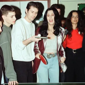 Cher, American singer and actress, at the Look Ahead hostel project in Dock Street Cher, American singer and actress, at the Look Ahead hostel project in Dock Street