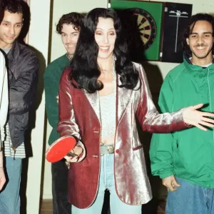Cher, American singer and actress, at the Look Ahead hostel project in Dock Street Cher, American singer and actress, at the Look Ahead hostel project in Dock Street