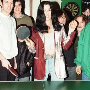 Cher, American singer and actress, at the Look Ahead hostel project in Dock Street Cher, American singer and actress, at the Look Ahead hostel project in Dock Street